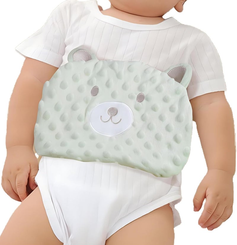 ISANPAN Baby Colic and Gas Relief - Cassia Seed Heated Tummy Wrap,Baby Heating Pad Swaddle Belt Relieves and Soothes Gas,Bloating and Upset Stomach (Green) - Image 1